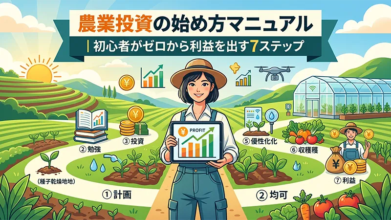 農業投資の始め方マニュアル｜初心者がゼロから利益を出す7ステップ