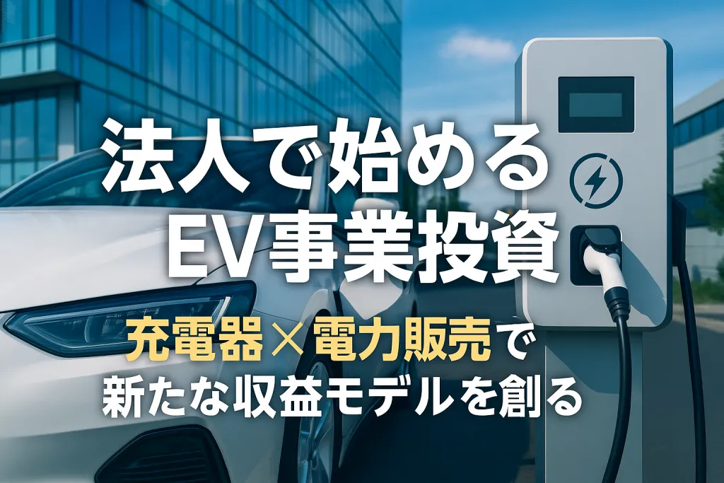 法人で始めるEV事業投資｜充電器×電力販売で新たな収益モデルを創る