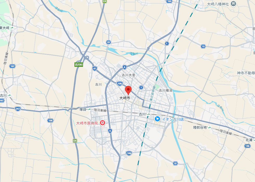 設置予定地周辺の地図