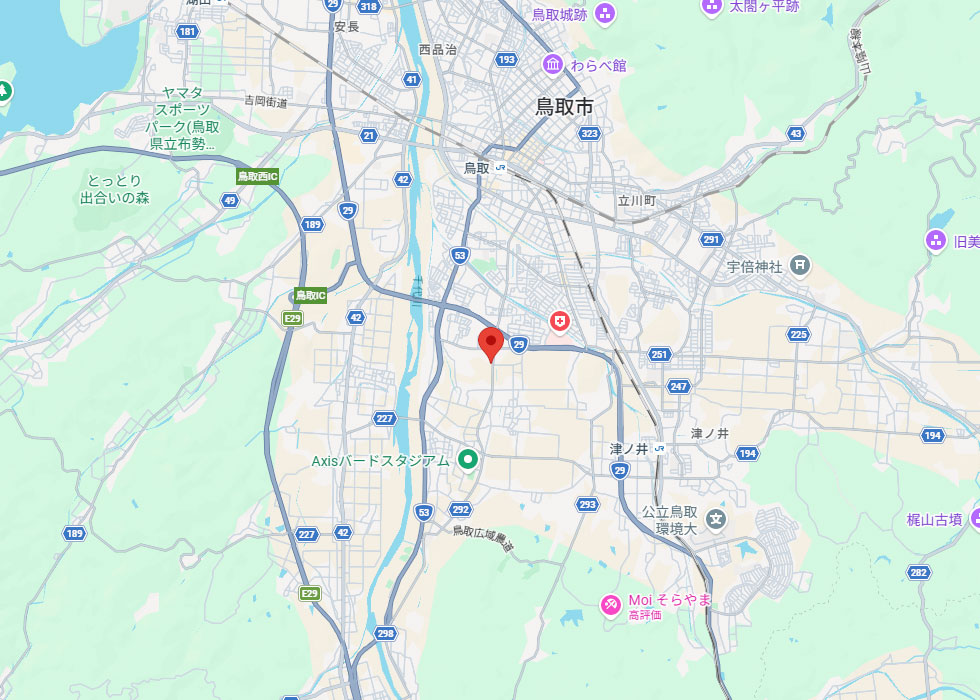 設置予定地周辺の地図
