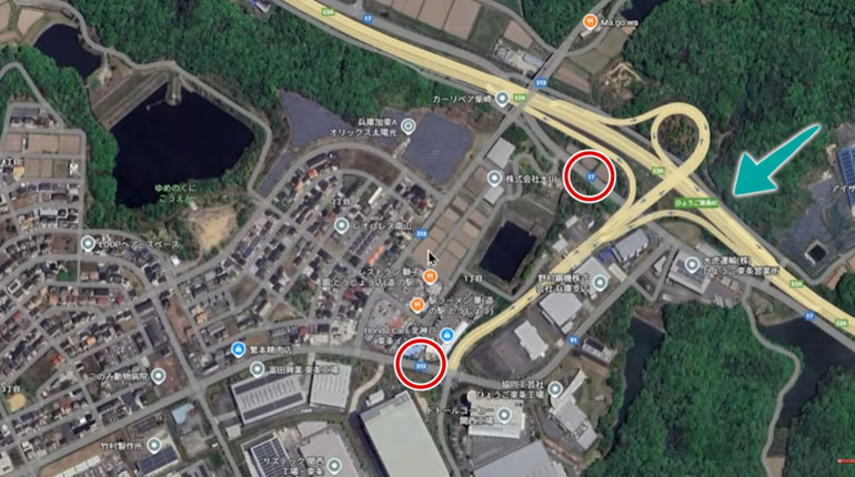 道の駅とうじょう 周辺道路と交通量